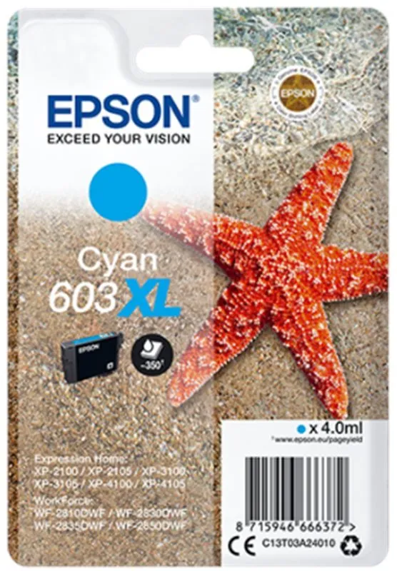 Cartridge Epson 603XL azúrová