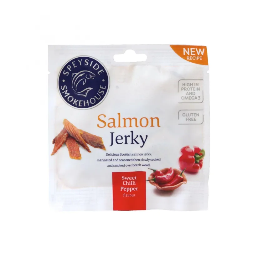 Sušené mäso Speyside Salmon (losos) Jerky Sweet Chilli 30g