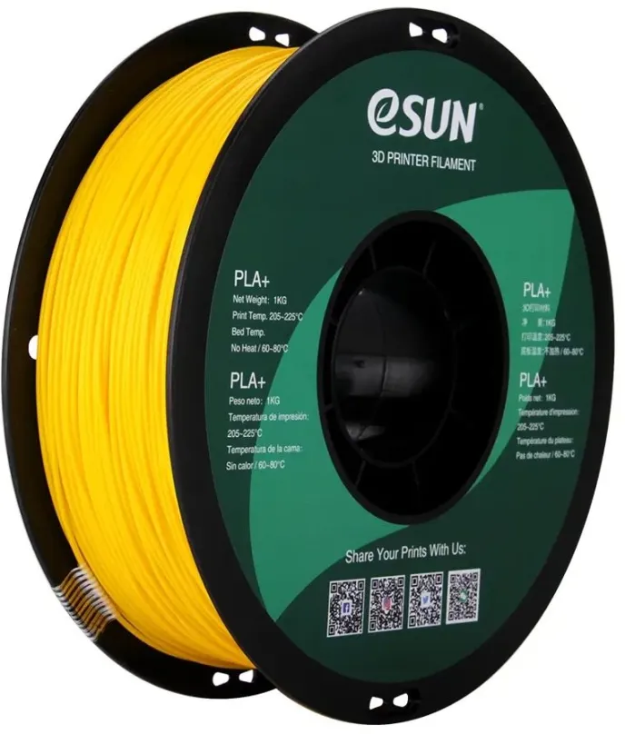 Filament eSUN PLA+ žltá 1kg