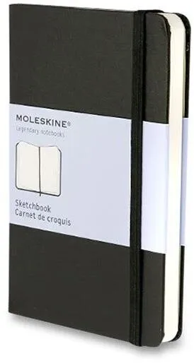 Zápisník Moleskine S, tvrdé dosky, čierny