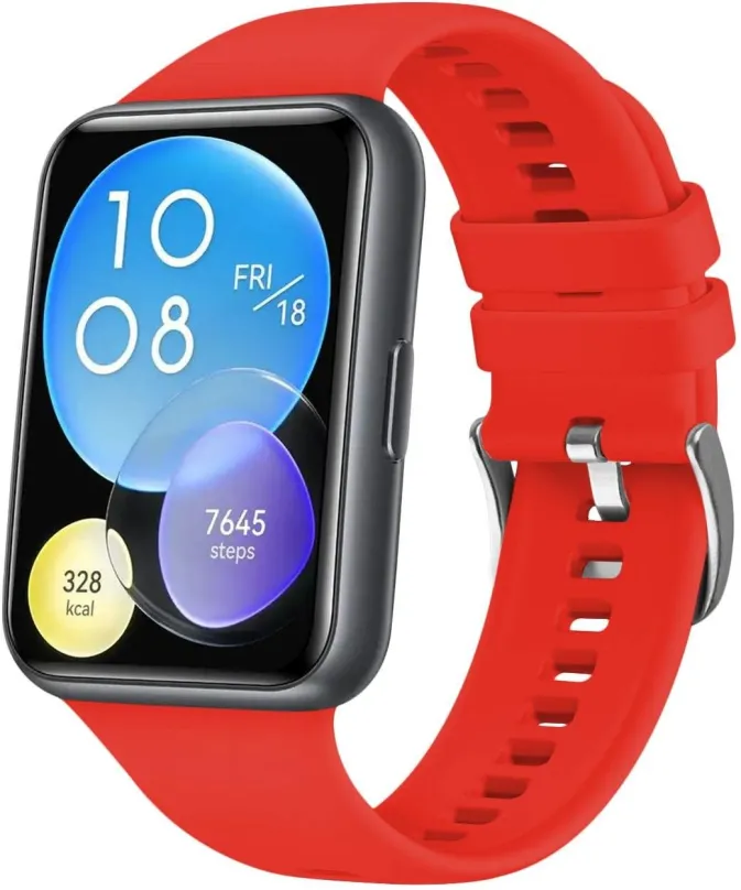 Remienok FIXED Silicone Strap pre Huawei Watch FIT2 červený