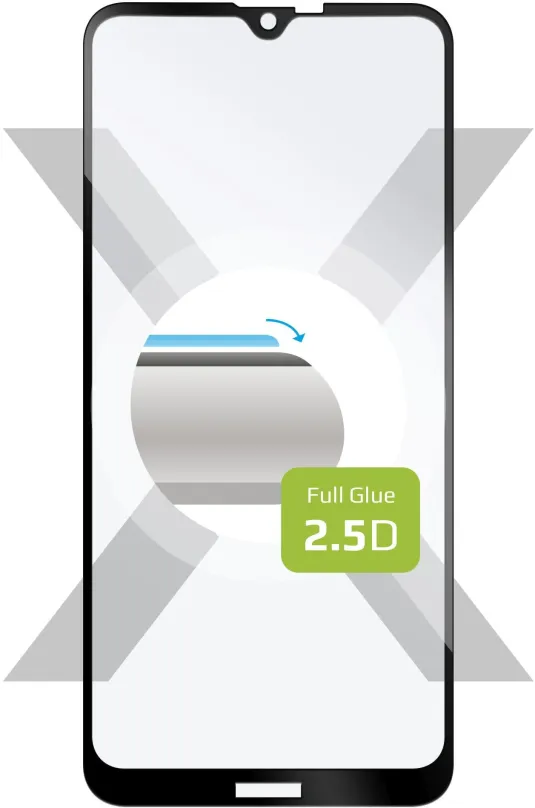 Ochranné sklo FIXED FullGlue-Cover pre Nokia 2.3 čierne