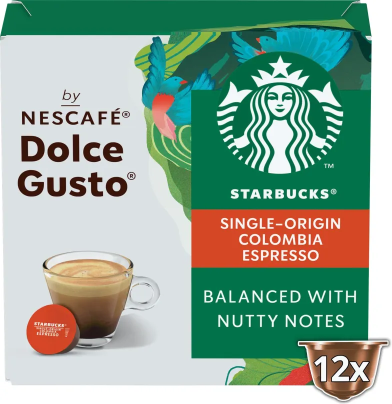 Kávové kapsule STARBUCKS® MEDIUM Single-Origin Colombia by NESCAFE® DOLCE GUSTO® kávové kapsule 12 ks