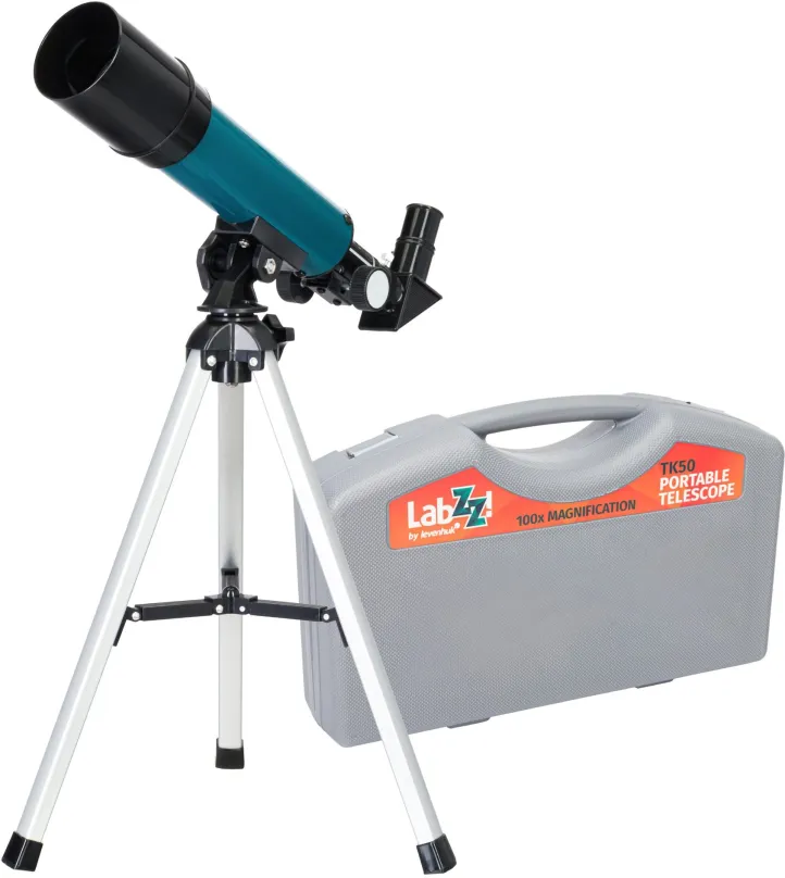 Teleskop Levenhuk LabZZ TK50, šošovkový so zväčšením 18 - 100x, priemer objektívu 50 mm, o