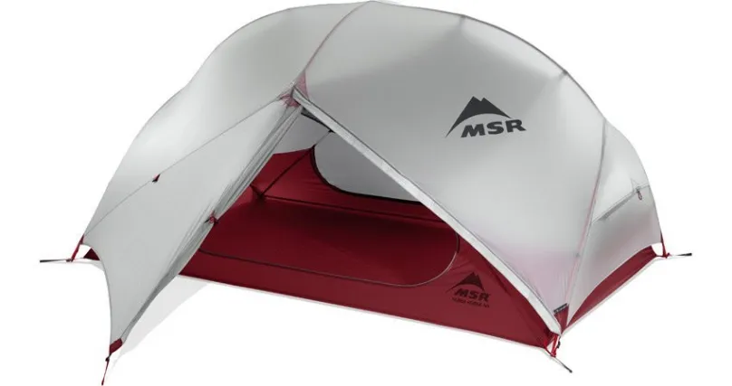 Stan MSR Hubba Hubba NX Gray, outdoorový a ultraľahký, tvar: iglu s apsidou, pre 2 osoby
