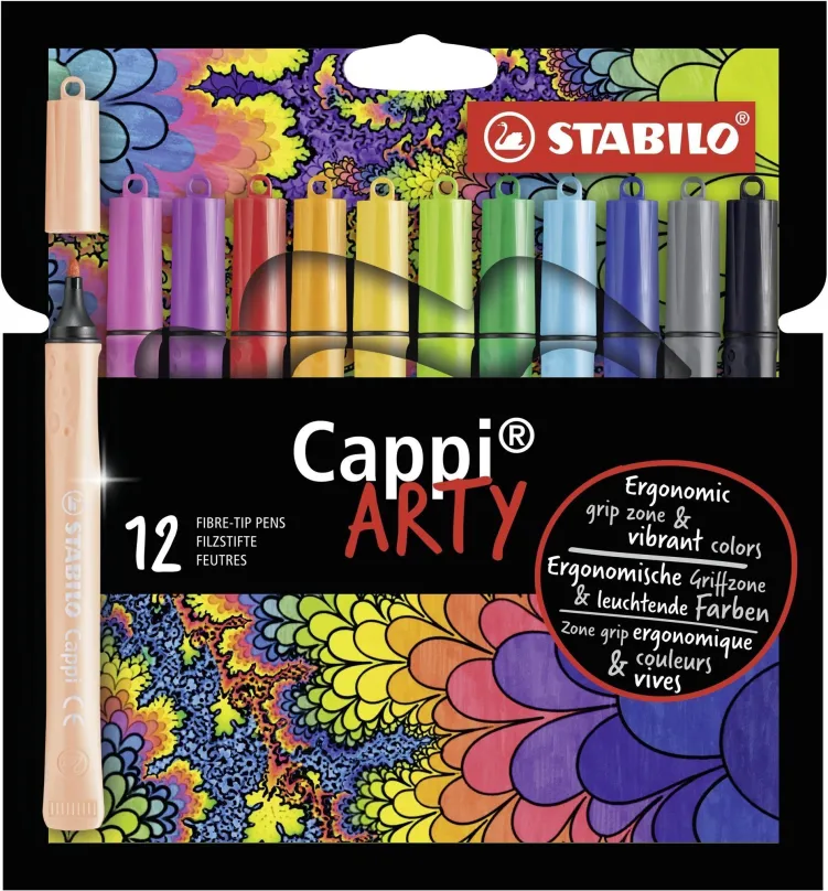 Fixy STABILO Cappi puzdro ARTY 12 farieb