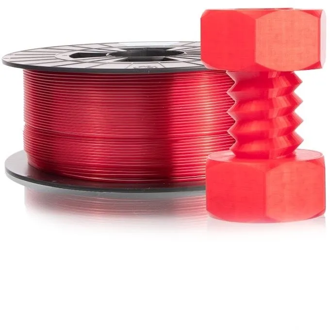 Filament Filament PM 1.75 PETG 1kg transparentná červená