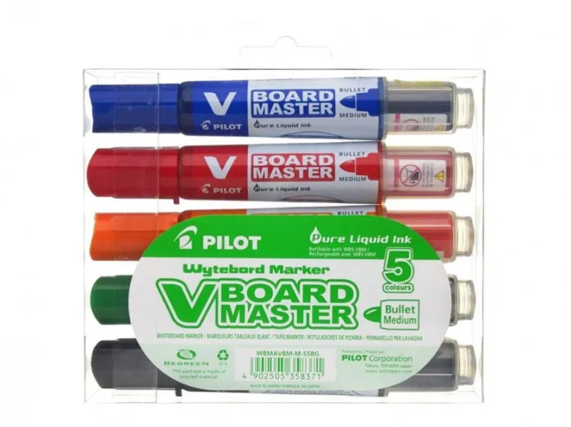 Popisovač PILOT V-Board Master 2.3 mm sada 5 farieb