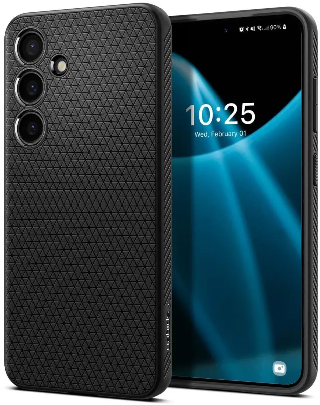 Kryt na mobil Spigen Liquid Air Matte Black Samsung Galaxy S24