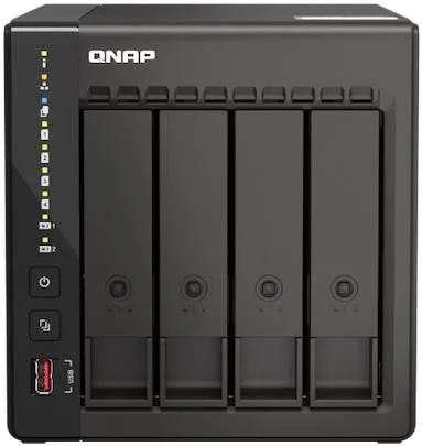 NAS QNAP TS-453E-8G, pre 2,5" a 3,5" SSD + HDD, rozmery 169 x 161 x 221 mm (VxŠx