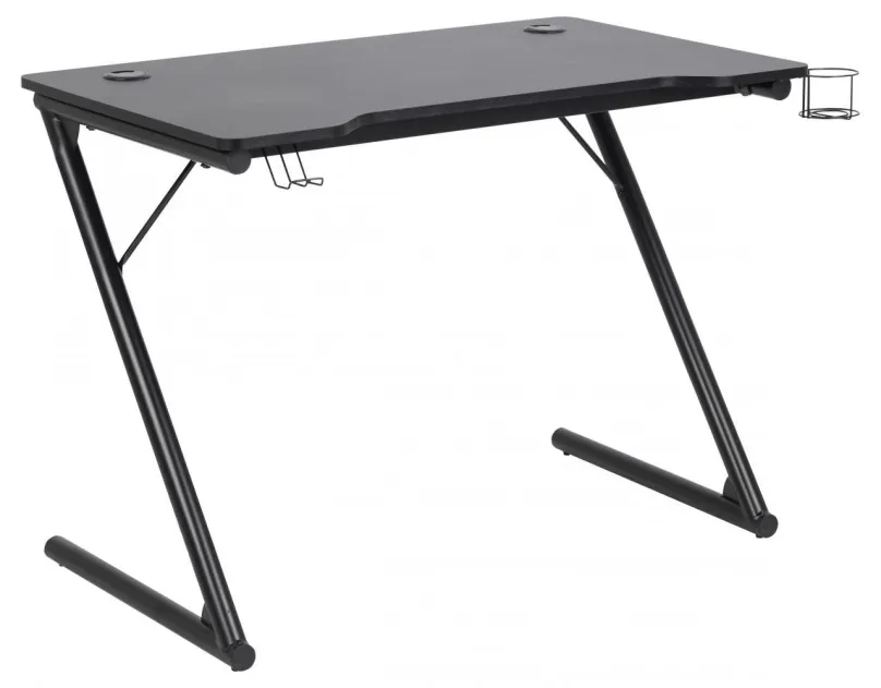 Herný stôl DESIGN SCANDINAVIA Trooper 100 cm, čierny