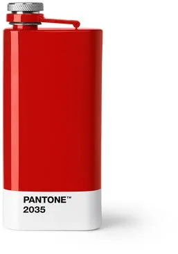 Fľaša na pitie PANTONE Placatka - Red 2035, 150 ml