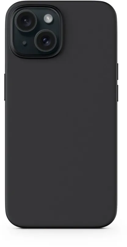 Kryt na mobil Epico Mag+ silikónový kryt pre iPhone 15 s podporou MagSafe - čierny