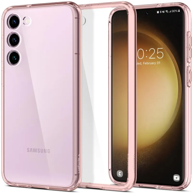Kryt na mobil Spigen Ultra Hybrid Rose Crystal Samsung Galaxy S23, pre Samsung Galaxy S23,