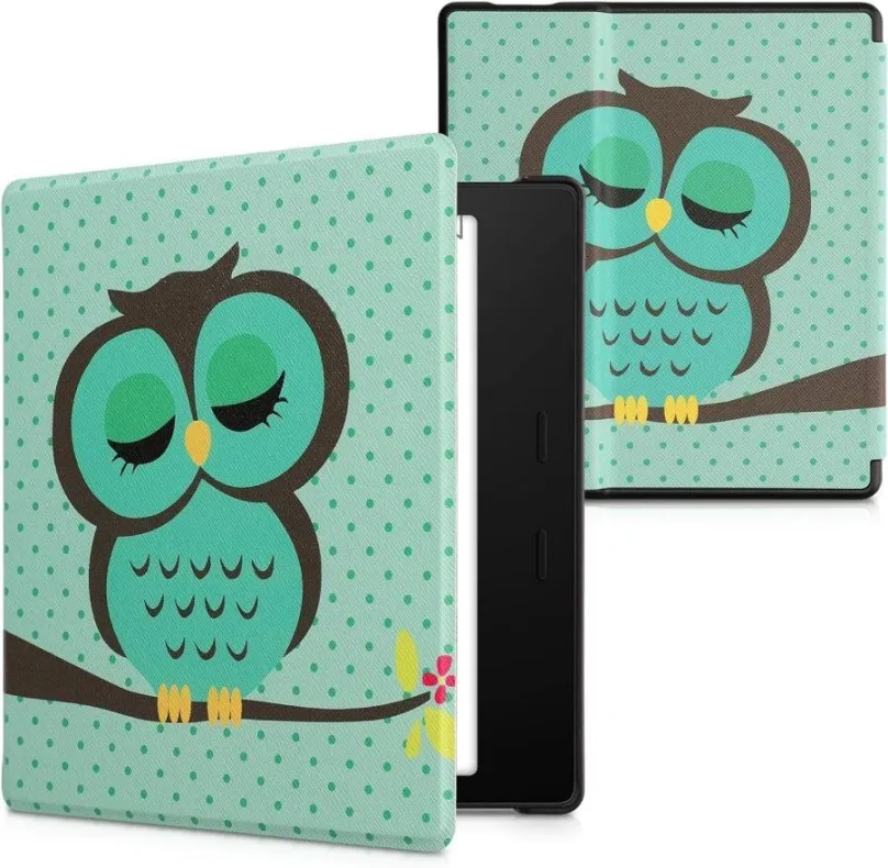 Púzdro na čítačku kníh KW Mobile - Sleeping Owl - KW4941724 - púzdro pre Amazon Kindle Oasis 2/3 - viacfarebné