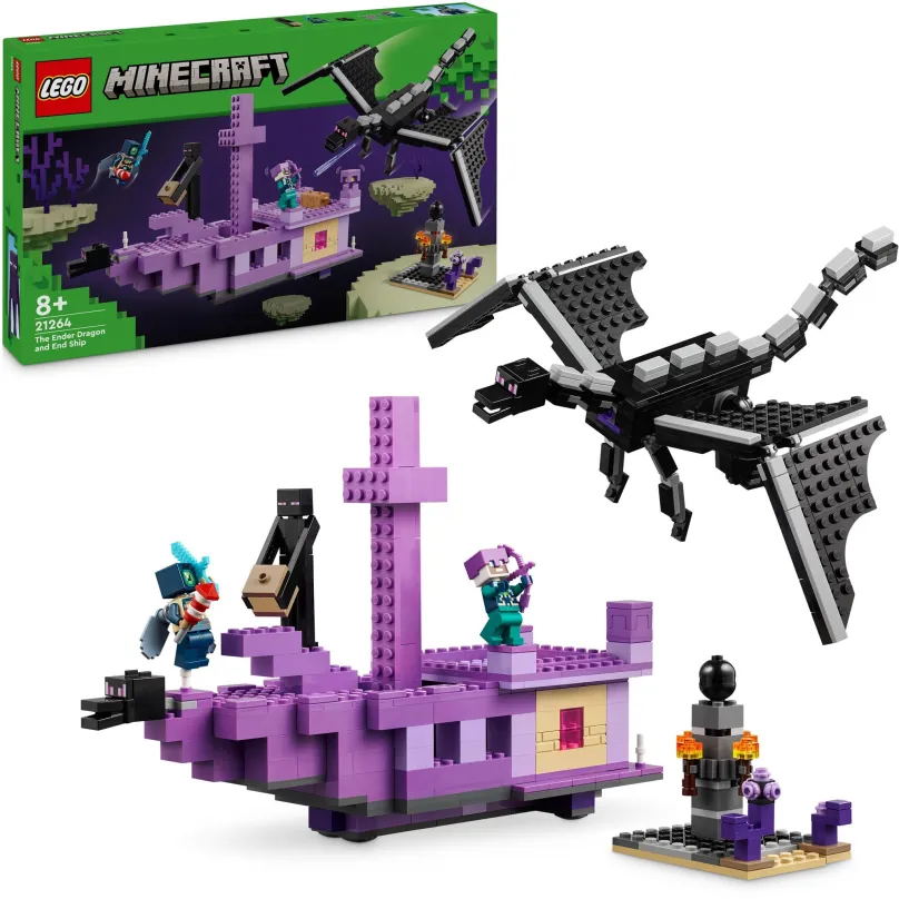 LEGO stavebnica LEGO® Minecraft® 21264 Drak z Enderu a loď z Endu