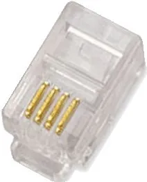 Konektor 10-pack, Datacom, RJ10, CAT3, UTP, 4p4c, netienený, skladaný, na lícnu (lanko)