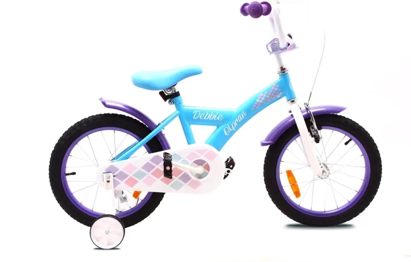 Detský bicykel OLPRAN Debbie 16", fialovo/modrá