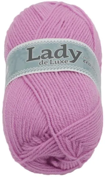 Priadza Lady NGM de luxe 100g - 948 ružovofialová