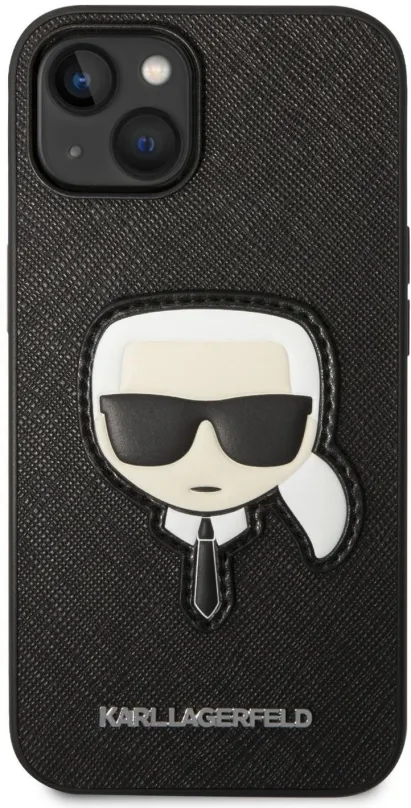 Kryt na mobil Karl Lagerfeld PU Saffiano Karl Head Zadný Kryt pre iPhone 14 Plus Black