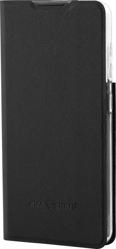 Puzdro na mobil AlzaGuard Premium Flip Case pre Samsung Galaxy S21 FE čierne