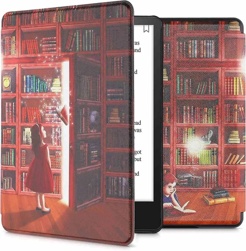 Púzdro na čítačku kníh KW Mobile - Magical Library - KW5625611 - Púzdro pre Amazon Kindle Paperwhite 5 (2021) - viacfarebný