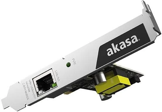 Sieťová karta AKASA 2.5 Gigabit PCIe Network Card with PoE