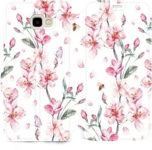 Kryt na mobil Flipové púzdro na mobil Samsung Galaxy J4 Plus 2018 - M124S Ružové kvety