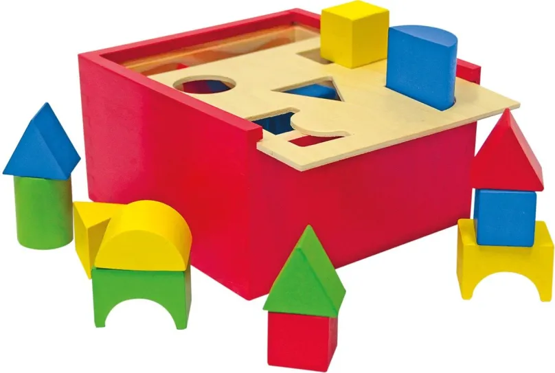 Didaktická hračka Woody Krabička na precvičovanie tvarov