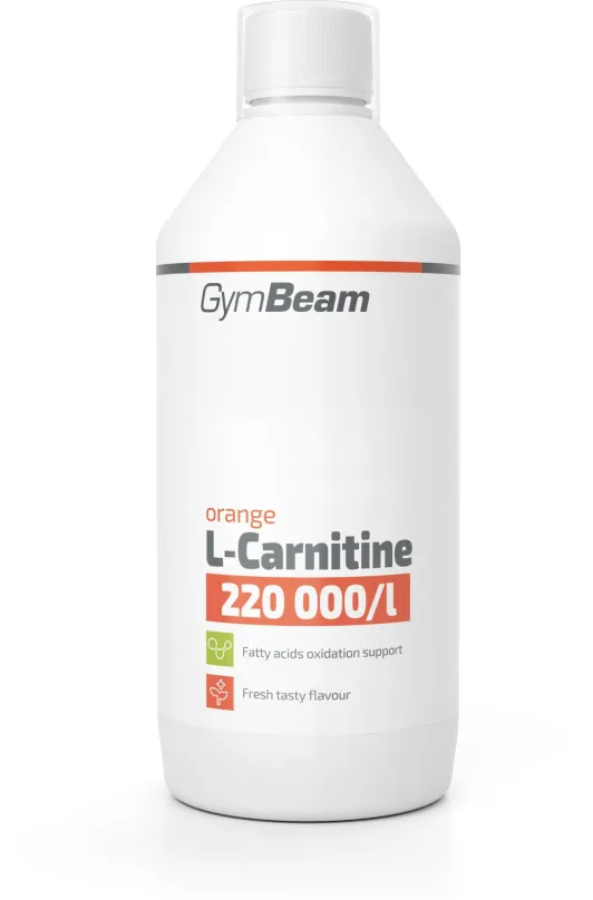 Spaľovač tukov GymBeam L-Karnitín 500 ml, oranžová