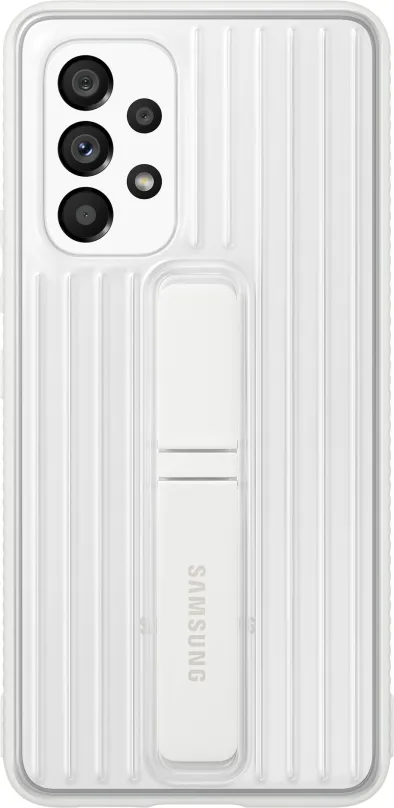 Kryt na mobil Samsung Galaxy A53 5G Tvrdený ochranný zadný kryt so stojanom biely
