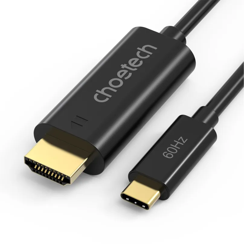 Video kábel ChoeTech USB-C do HDMI 4K 60Hz PVC 1.8M Video Cable Black