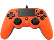 Gamepad Nacon Wired Compact Controller PS4 - oranžový, pre PS4, káblové pripojenie, dĺžka
