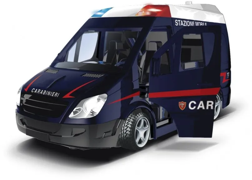 Auto RE.EL Toys mobilná policajná jednotka Carabinieri 1:20 so svetlami a zvukmi, naťahovací