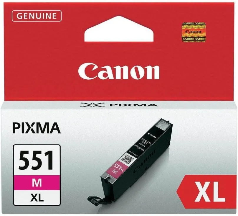 Cartridge Canon CLI-551M XL purpurová, pre tlačiarne Canon PIXMA iP7250, iP8750, iX6850, M