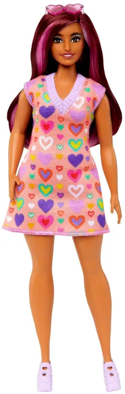 Bábika Barbie Modelka - Šaty so sladkými srdiečkami
