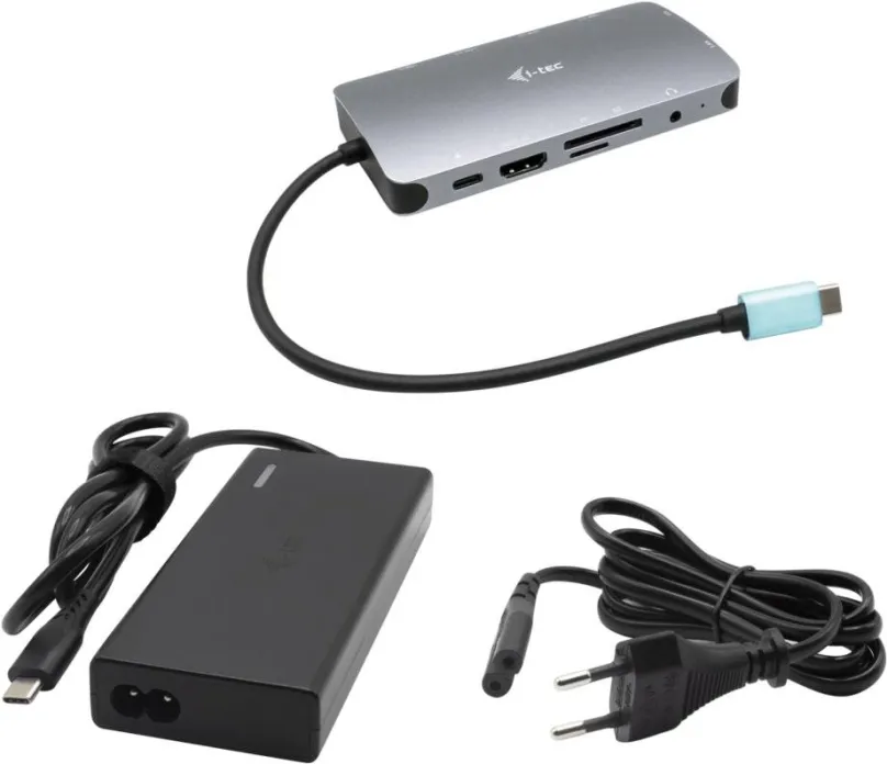 Dokovacia stanica i-tec USB-C Metal Nano Dock HDMI/VGA s LAN, Power Delivery 100W + zdroj 77W
