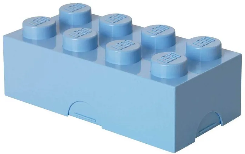 Desiatový box LEGO Box na desiatu 100 x 200 x 75 mm - svetlo modrý