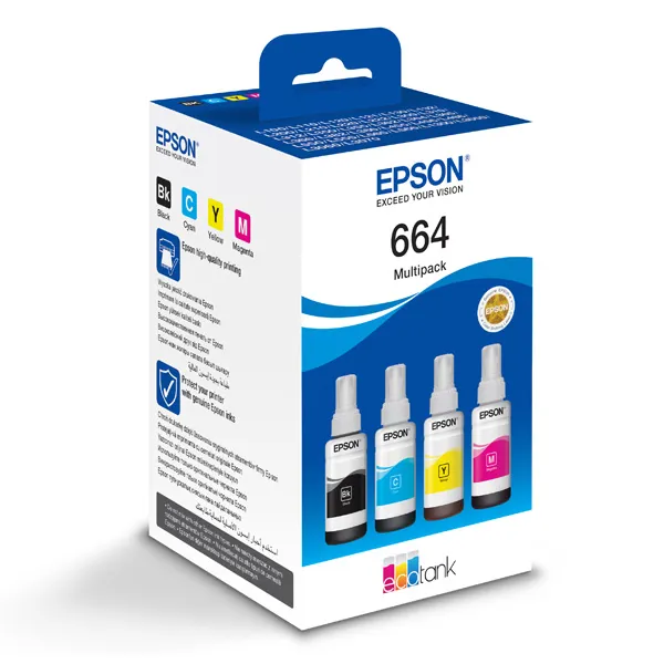 Epson originálny ink C13T66464A, CMYK, Epson L100, L200, L300