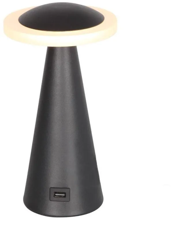 Stolná lampa Luxera 26101 - LED Stmievateľná stolná lampa USB koNektor TAPER LED/7W/230V