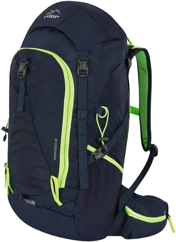 Turistický batoh Loap Montasio 45 modrá/zelená, s objemom 45 l, unisex prevedenie, rozmery