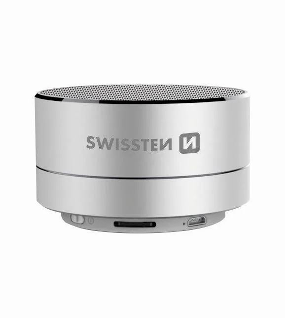 Bluetooth reproduktor Swissten i-Metal Bluetooth reproduktor strieborný