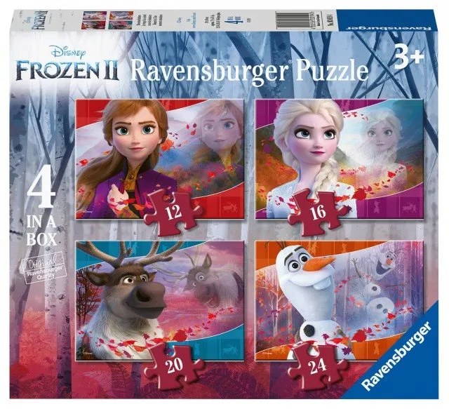 Puzzle Ravensburgser 030194 Disney Ľadové kráľovstvo 2 4 v 1
