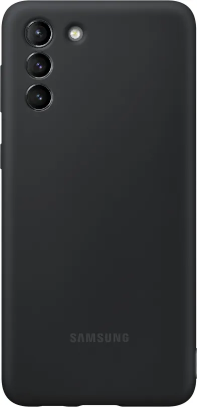 Kryt na mobil Samsung Silikónový zadný kryt pre Galaxy S21+ čierny