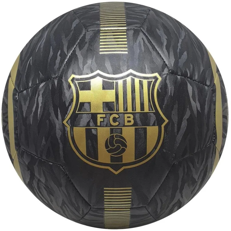 Futbalová lopta VIC Futbalová lopta FC Barcelona veľ. 5, čierno-zlatá