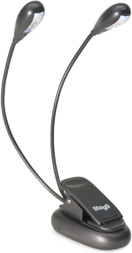 Lampička na noty Stagg MUS-LED 4, klipová, rameno husí krk, integrované LED svetlo, s USB
