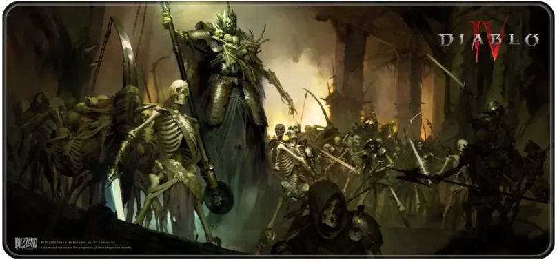 Podložka pod myš a klávesnicu Diablo IV - Skeleton King - Podložka pod myš a klávesnicu