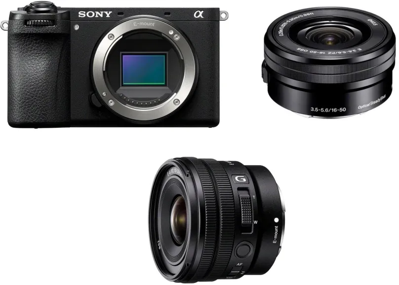 Set Sony Alpha A6700 + PZ E 16-50 mm f/3,5-5,6 + PZ E 10-20mm F4 G