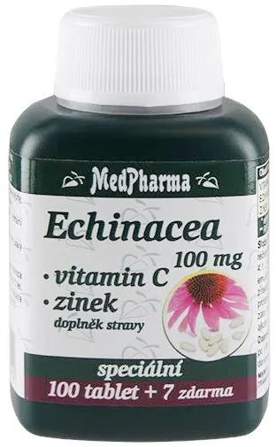 Echinacea MedPharma Echinacea 100 mg + Vitamín C + Zinok - 107 tbl.