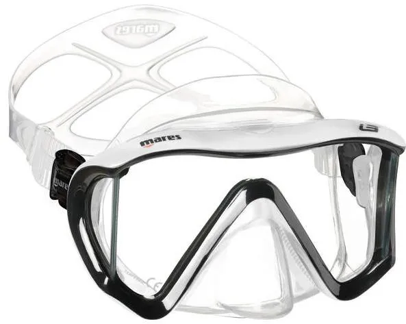 Potápačské okuliare Mares I3, transparentný silikón, čierna